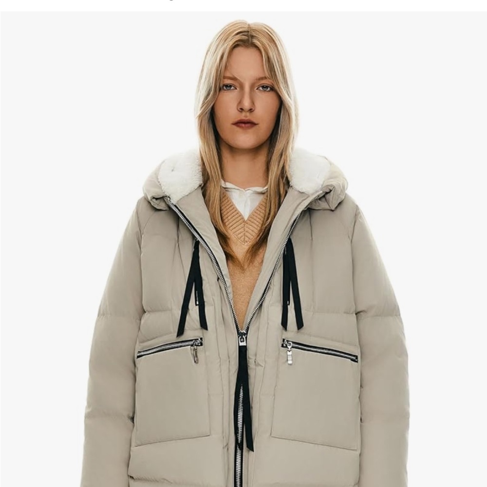 Orolay Women's Beige Puffer Jacket XS